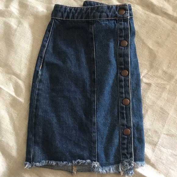 Hollister color block denim skirt - Picture 3 of 3